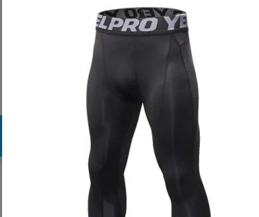 Men's 3/4 Compression Sports Leggings - Flexible Running Tights