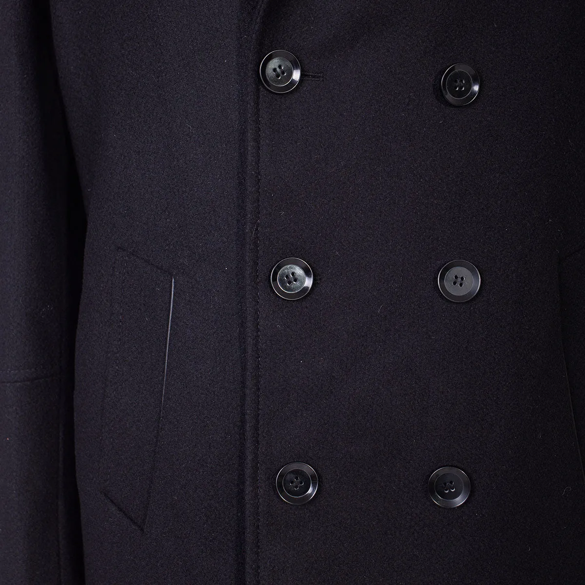 Men'S Wool Peacoat Boston