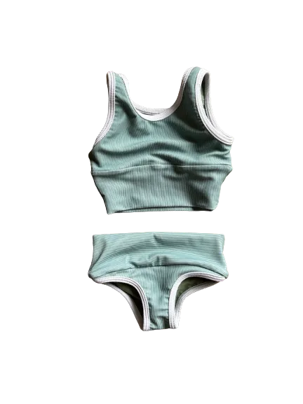 Mini Lain Bikini Set- Eucalyptus