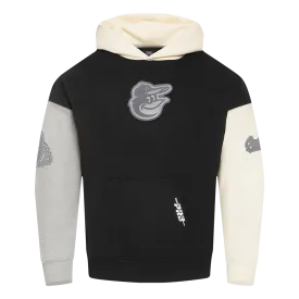 MLB BALTIMORE ORIOLES REVERSE FRENCH TERRY MEN'S CB FLC PO HOODIE (BLACK/GRAY/EGGSHELL)