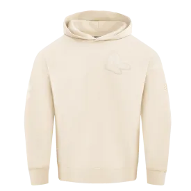 MLB BOSTON RED SOX NEUTRAL MEN'S DROP SHOULDER PO HOODIE (EGGSHELL)