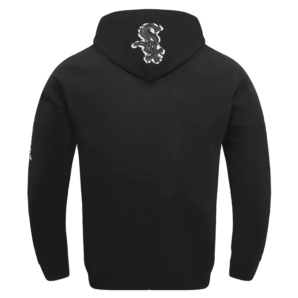 MLB CHICAGO WHITE SOX ANIMAL PRINT MEN'S DK PO HOODIE (BLACK)