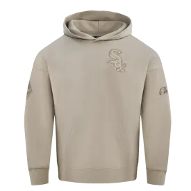 MLB CHICAGO WHITE SOX NEUTRAL DROP SHOULDER FLC PO HOODIE (TAUPE)