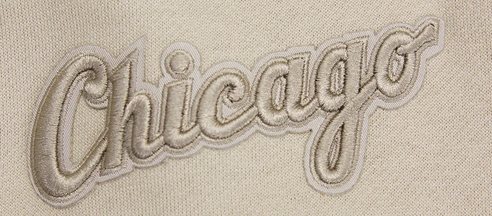 MLB CHICAGO WHITE SOX NEUTRAL DROP SHOULDER FLC PO HOODIE (TAUPE)