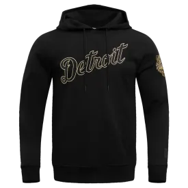 MLB DETROIT TIGERS BLACK & GOLD DK PO HOODIE (BLACK)