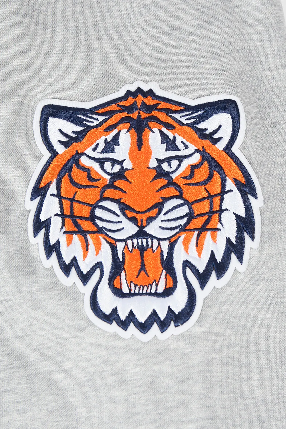 MLB DETROIT TIGERS OLD ENGLISH MEN'S PO HOODIE (HEATHER GREY)