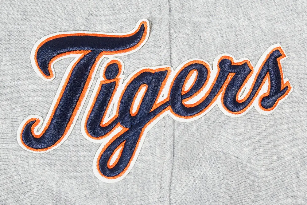 MLB DETROIT TIGERS OLD ENGLISH MEN'S PO HOODIE (HEATHER GREY)