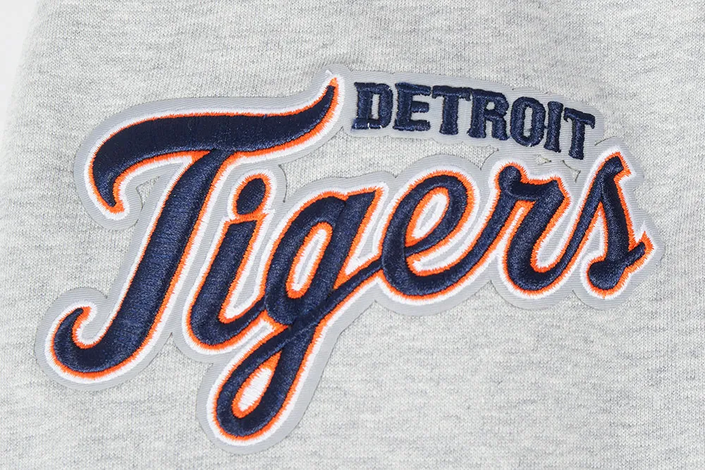 MLB DETROIT TIGERS OLD ENGLISH MEN'S PO HOODIE (HEATHER GREY)