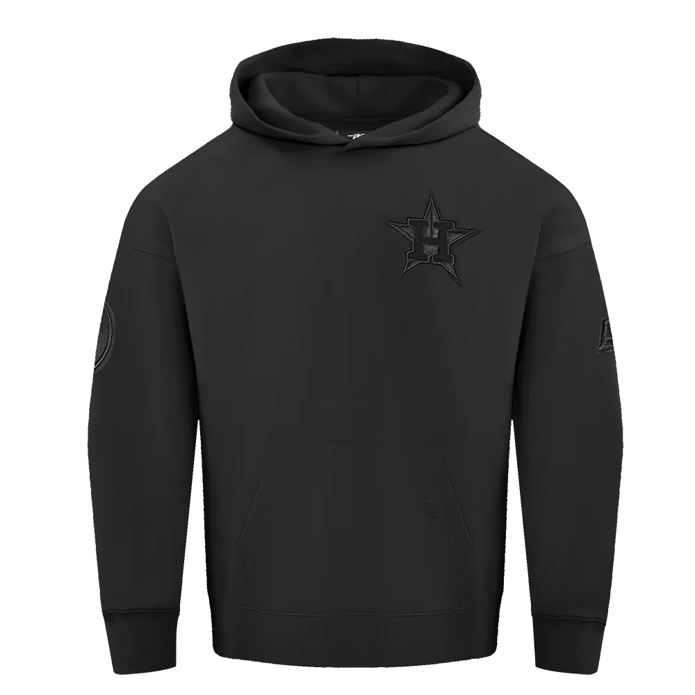 MLB HOUSTON ASTROS NEUTRAL DROP SHOULDER FLC PO HOODIE (BLACK)