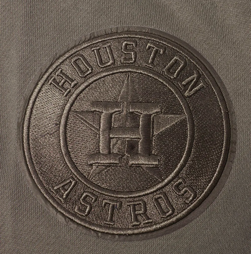 MLB HOUSTON ASTROS NEUTRAL MEN'S DROP SHOULDER PO HOODIE (DARK TAUPE)