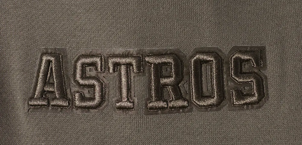 MLB HOUSTON ASTROS NEUTRAL MEN'S DROP SHOULDER PO HOODIE (DARK TAUPE)