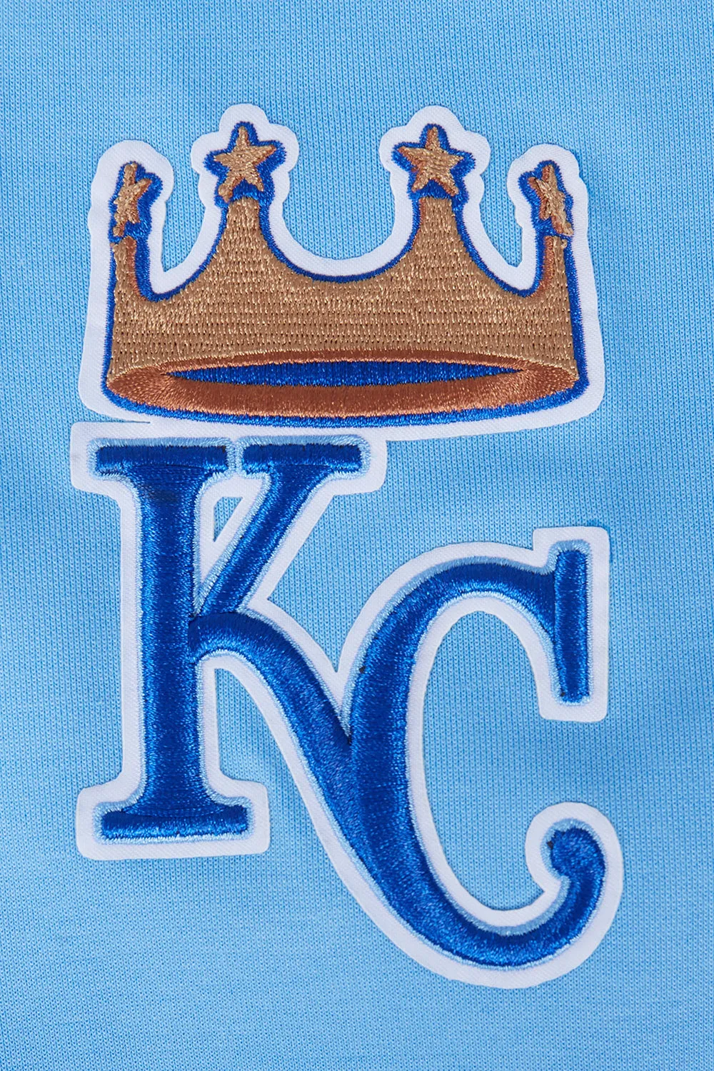 MLB KANSAS CITY ROYALS CLASSIC CHENILLE MEN'S PULLOVER HOODIE (UNIVERSITY BLUE)