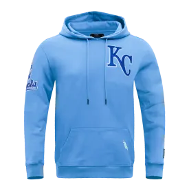 MLB KANSAS CITY ROYALS CLASSIC CHENILLE MEN'S PULLOVER HOODIE (UNIVERSITY BLUE)