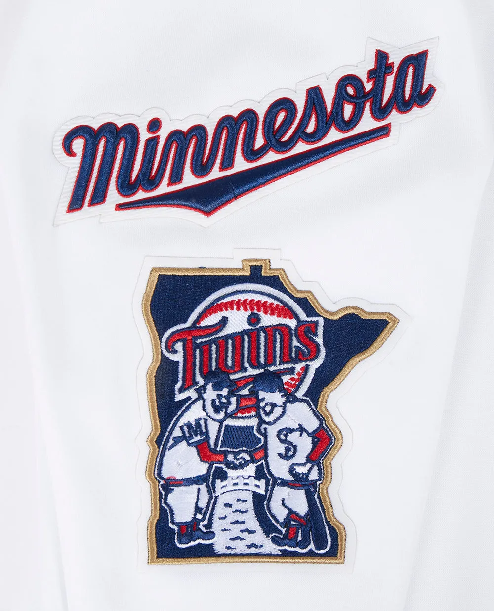 MLB MINNESOTA TWINS CLASSIC CHENILLE MEN'S PULLOVER HOODIE (WHITE)