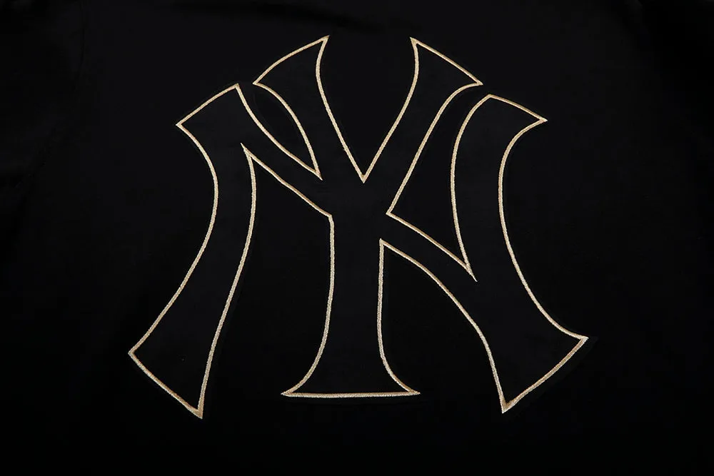 MLB NEW YORK YANKEES BLACK & GOLD MEN'S DK PO HOODIE (BLACK)