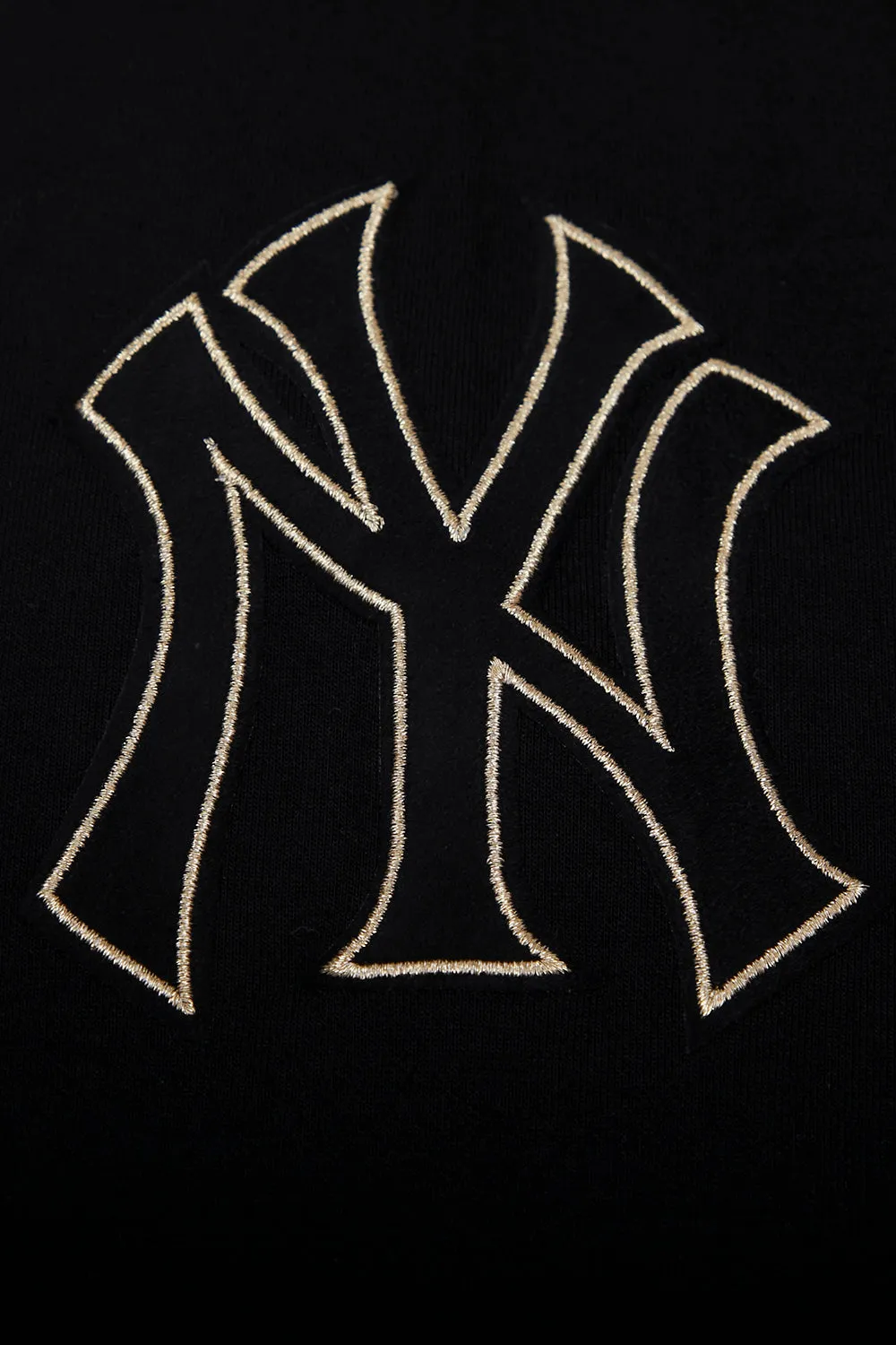 MLB NEW YORK YANKEES BLACK & GOLD MEN'S DK PO HOODIE (BLACK)