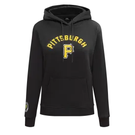 MLB PITTSBURG PIRATES CLASSIC WOMEN'S FLC PO HOODIE (BLACK)