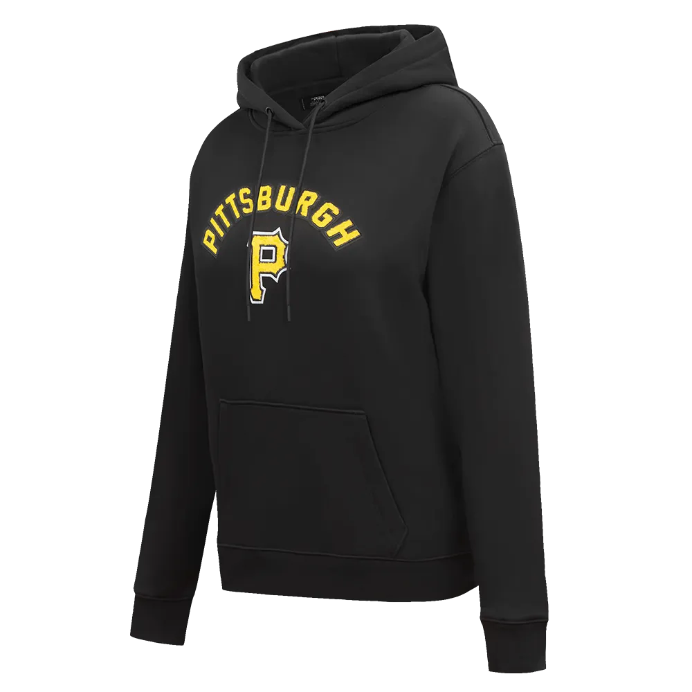 MLB PITTSBURG PIRATES CLASSIC WOMEN'S FLC PO HOODIE (BLACK)