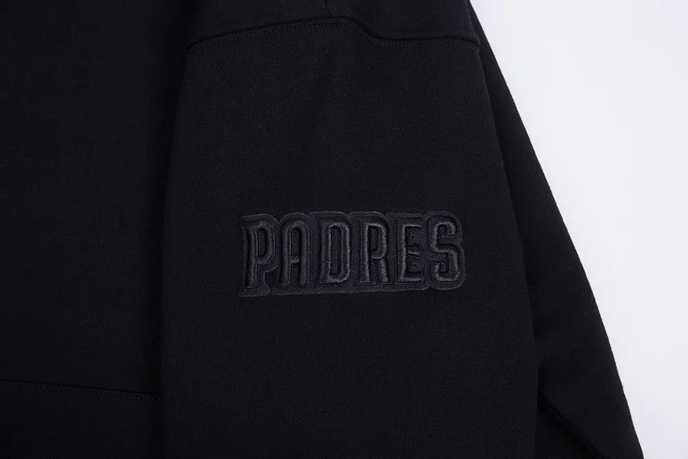 MLB SAN DIEGO PADRES NEUTRAL DROP SHOULDER FLC PO HOODIE (BLACK)