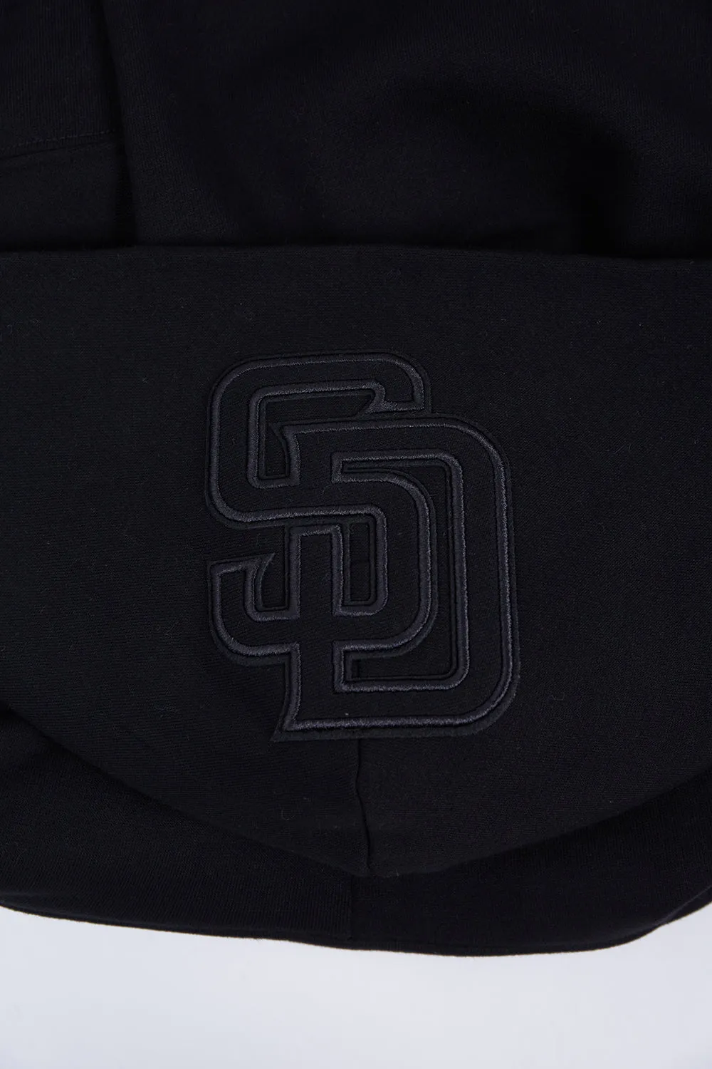 MLB SAN DIEGO PADRES NEUTRAL DROP SHOULDER FLC PO HOODIE (BLACK)