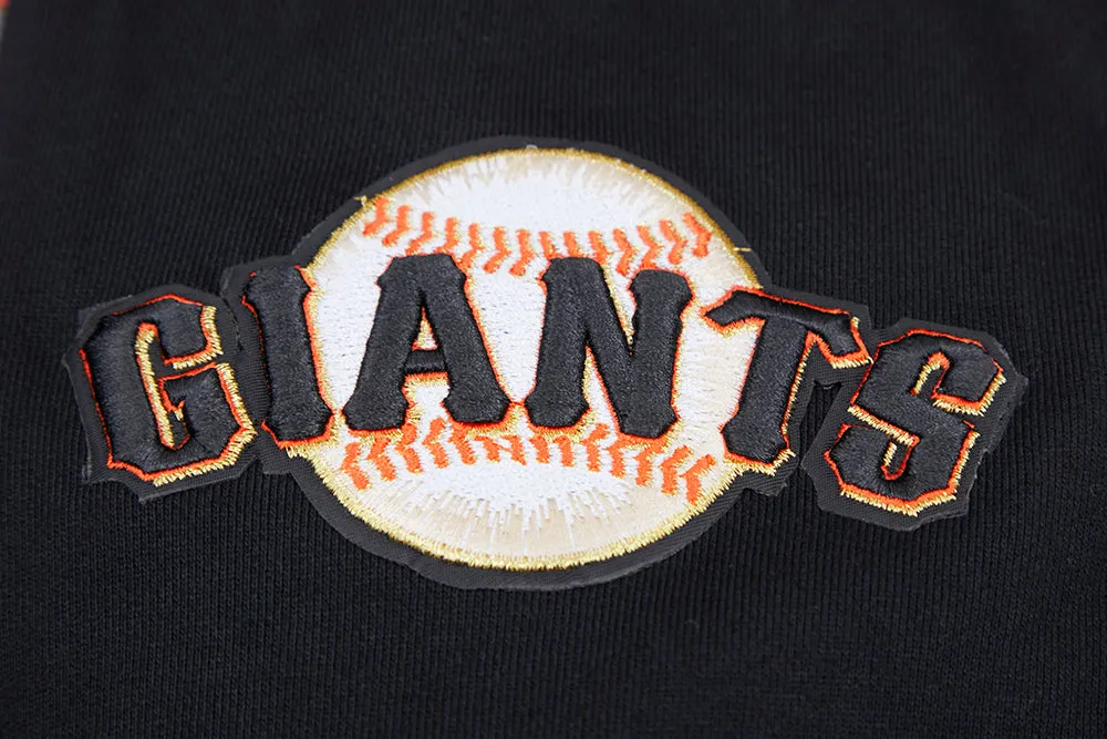 MLB SAN FRANCISCO GIANTS MASHUP MEN'S RIB PULLOVER HOODIE (BLACK/ORANGE)