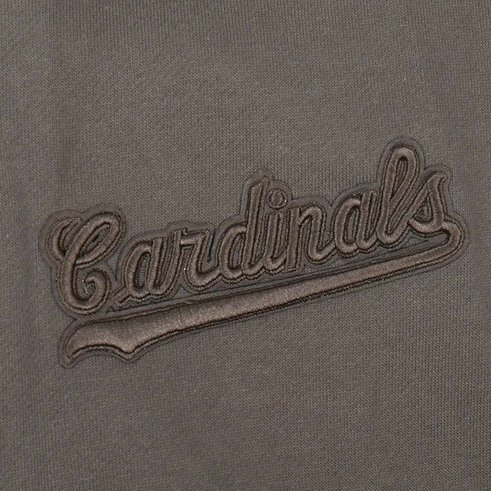 MLB ST. LOUIS CARDINALS RETRO NEUTRAL MEN'S DROP SHOULDER PO HOODI (DARK TAUPE)