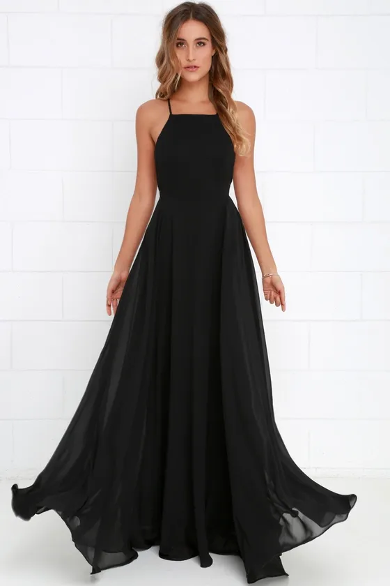 Mythical Kind of Love Black Maxi Dress