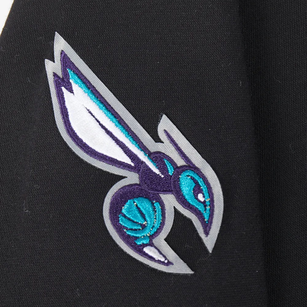 NBA CHARLOTTE HORNETS RETRO CLASSIC LITTLE BOYS RIB FLC PO HOODIE (BLACK)