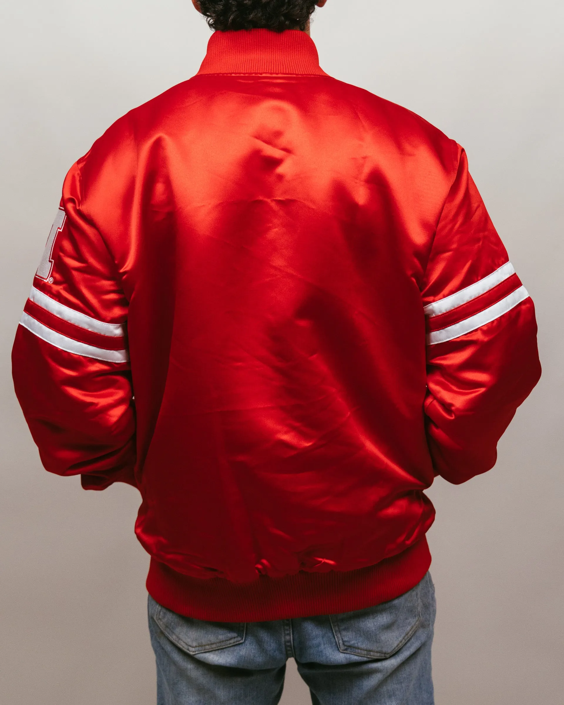 Nebraska Cornhuskers Red Bomber Jacket