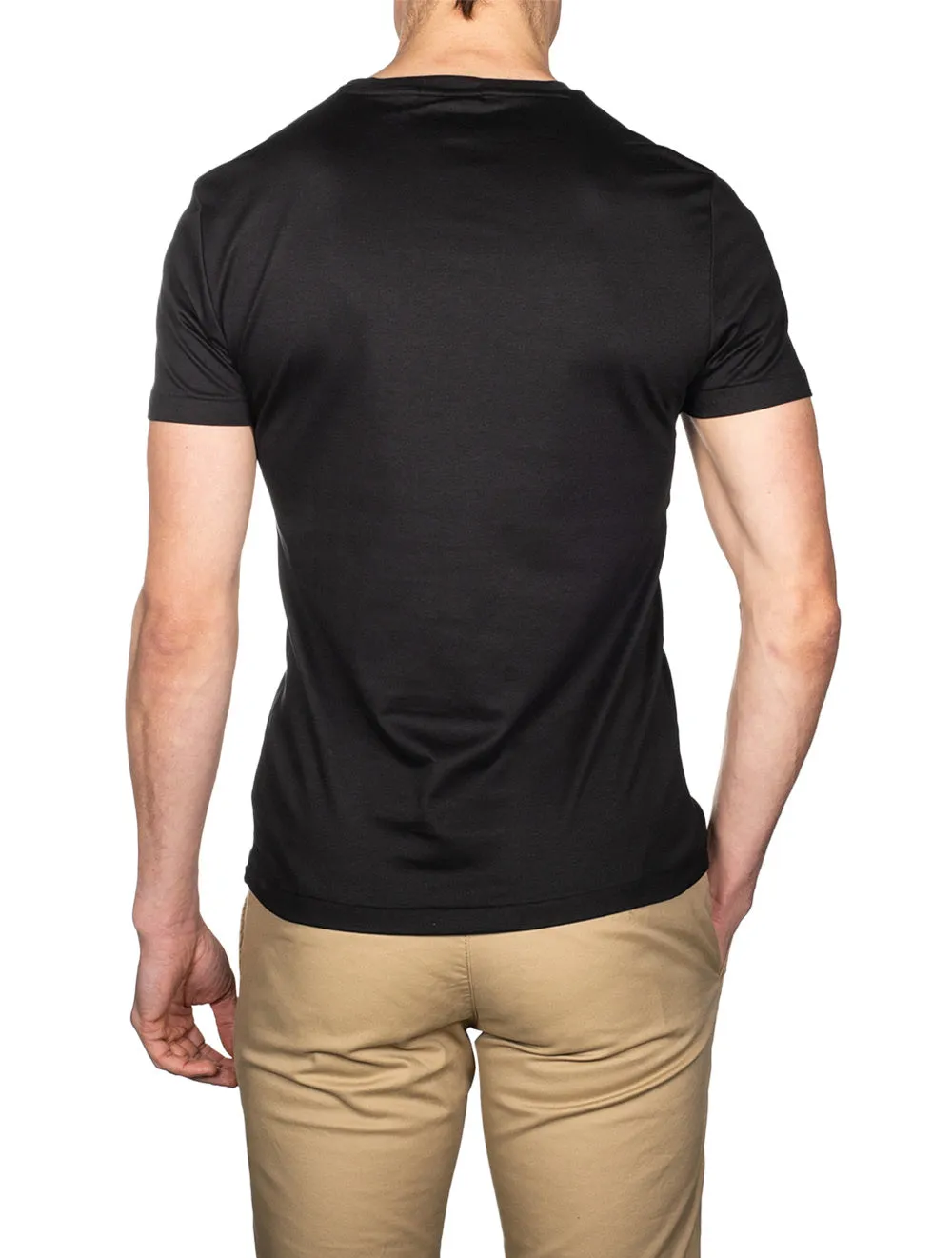 Pima Polo T-Shirt Black