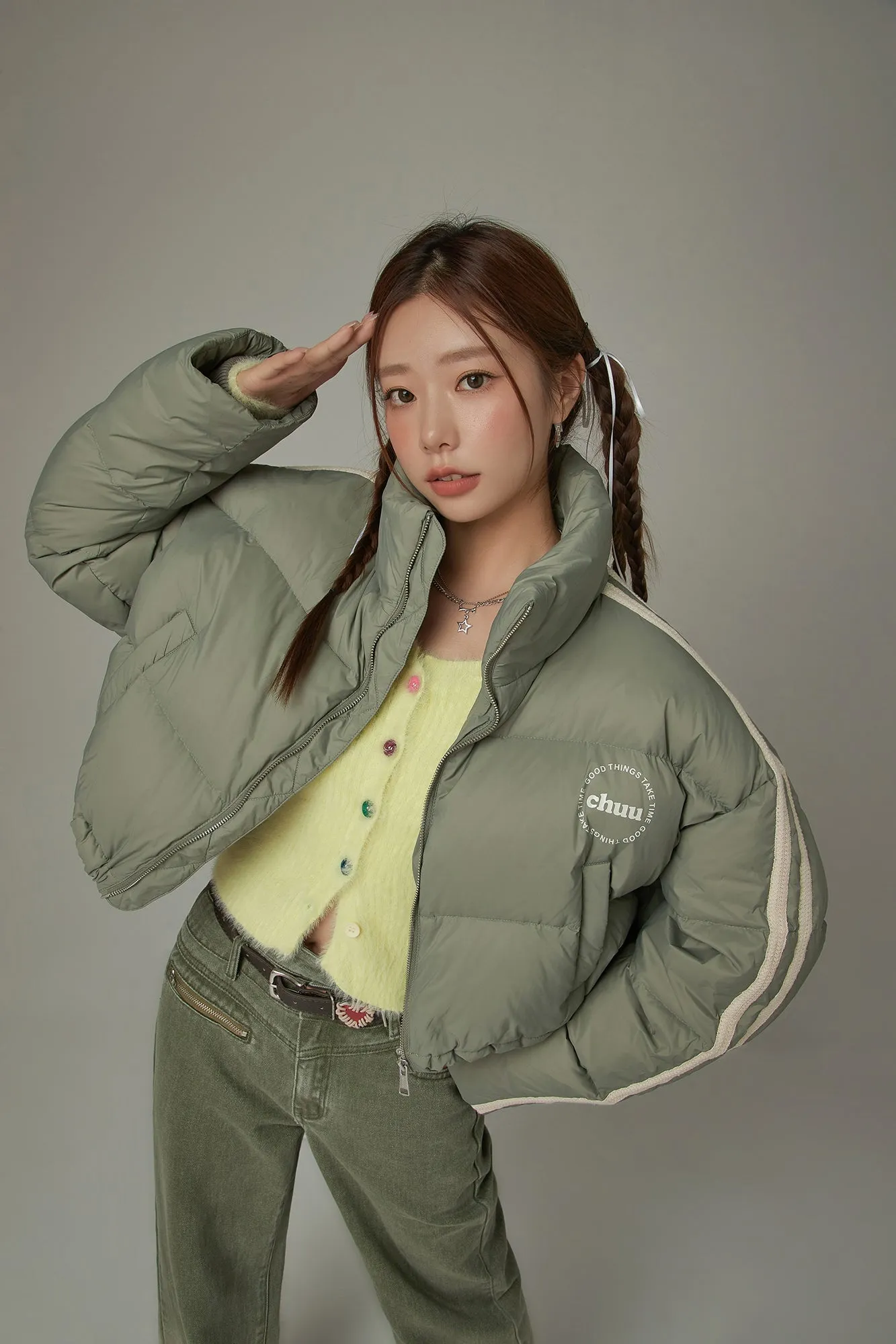 Sporty Crop Padded Jacket