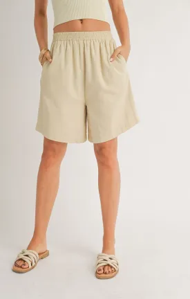 Sunlit Bermuda Shorts | Tan