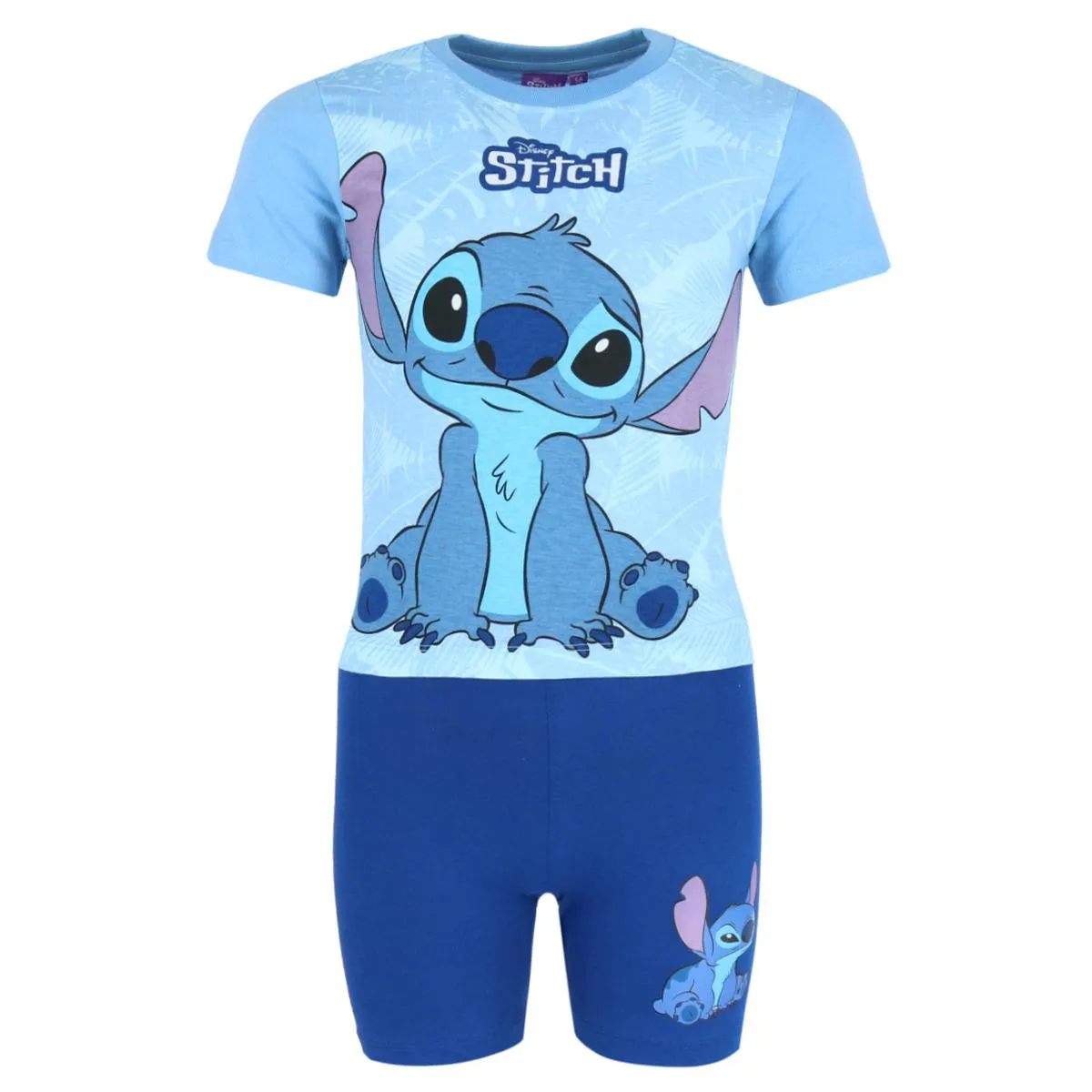 Textiel Trade Toddler Boys Disney Stitch Short Sleeve Shorts PJ Set