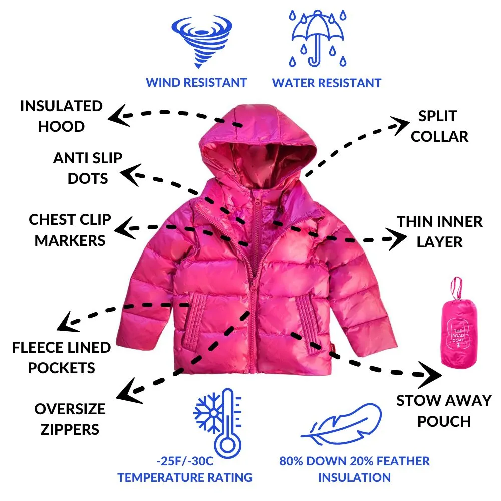 The Road Coat Down - Fuchsia