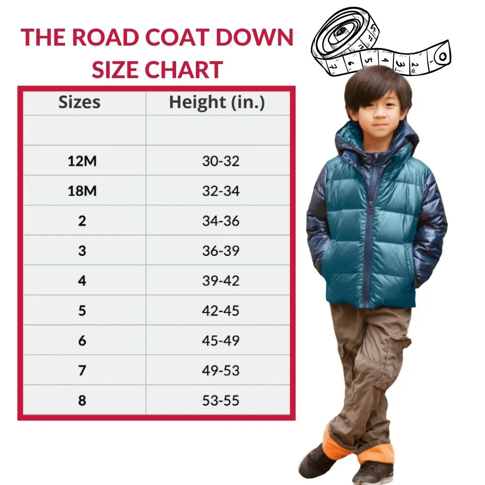 The Road Coat Down - Navy/Teal