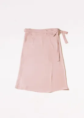 The Silvia Wrap Skirt in Blush