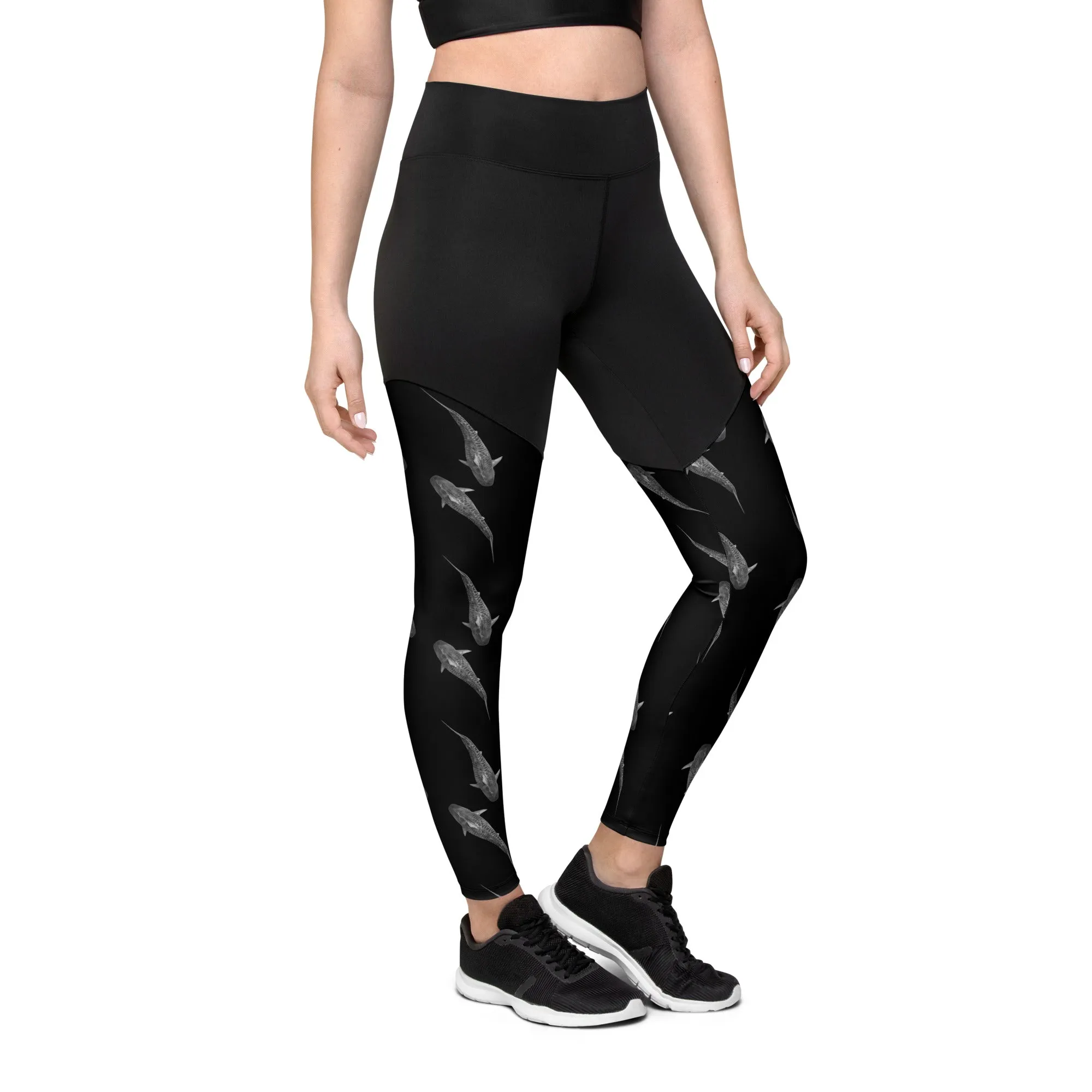 Tiger Time Compression Sports Leggings (Compression = Snug to support)