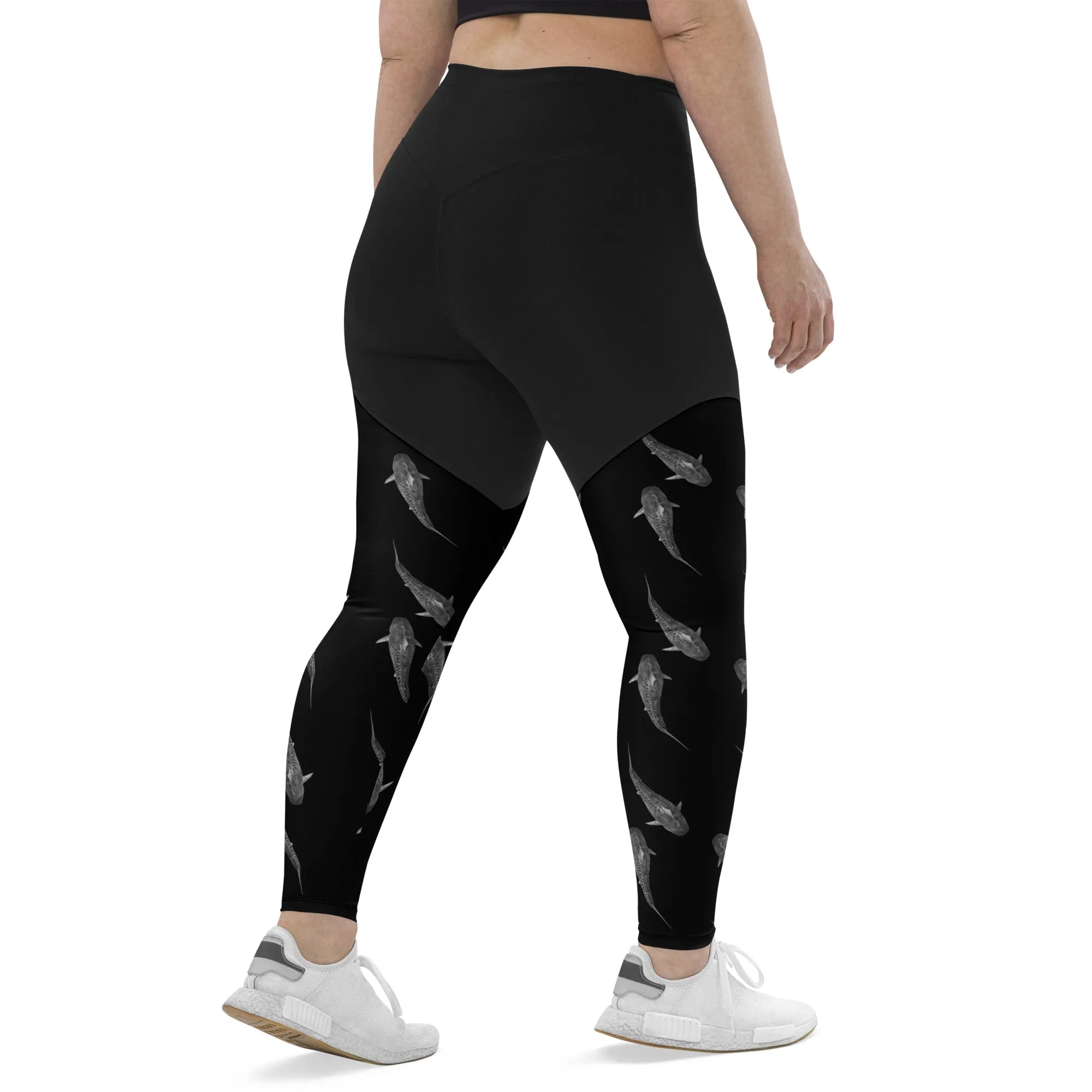 Tiger Time Compression Sports Leggings (Compression = Snug to support)