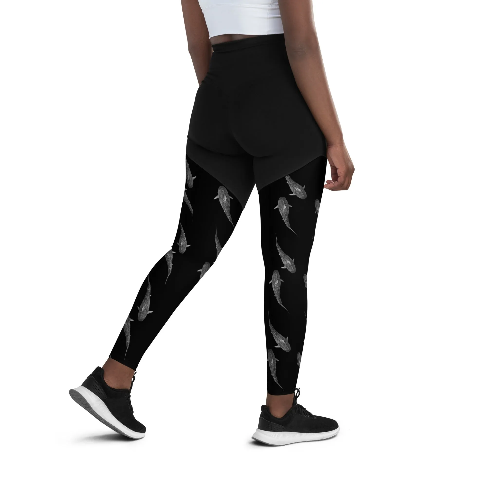 Tiger Time Compression Sports Leggings (Compression = Snug to support)