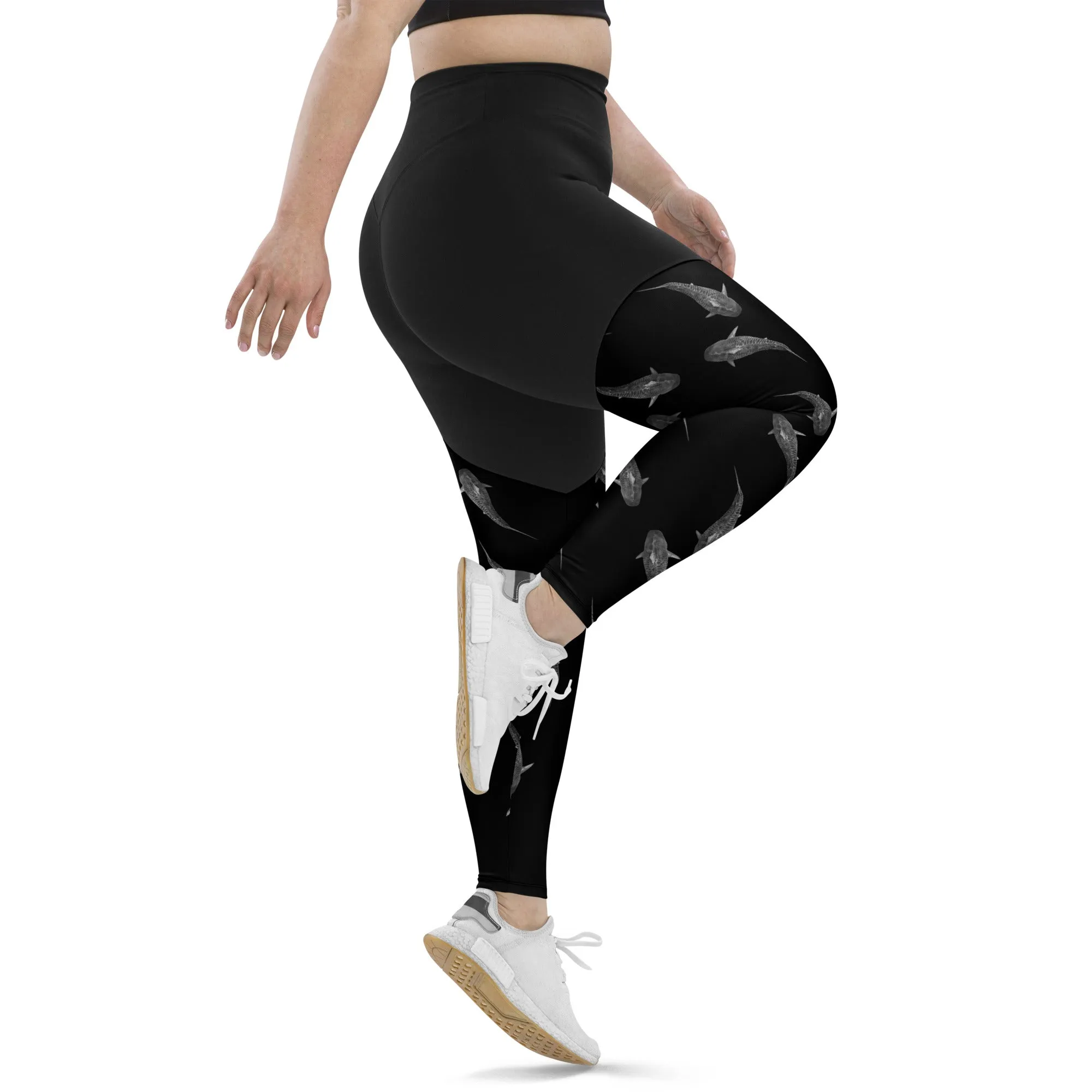 Tiger Time Compression Sports Leggings (Compression = Snug to support)