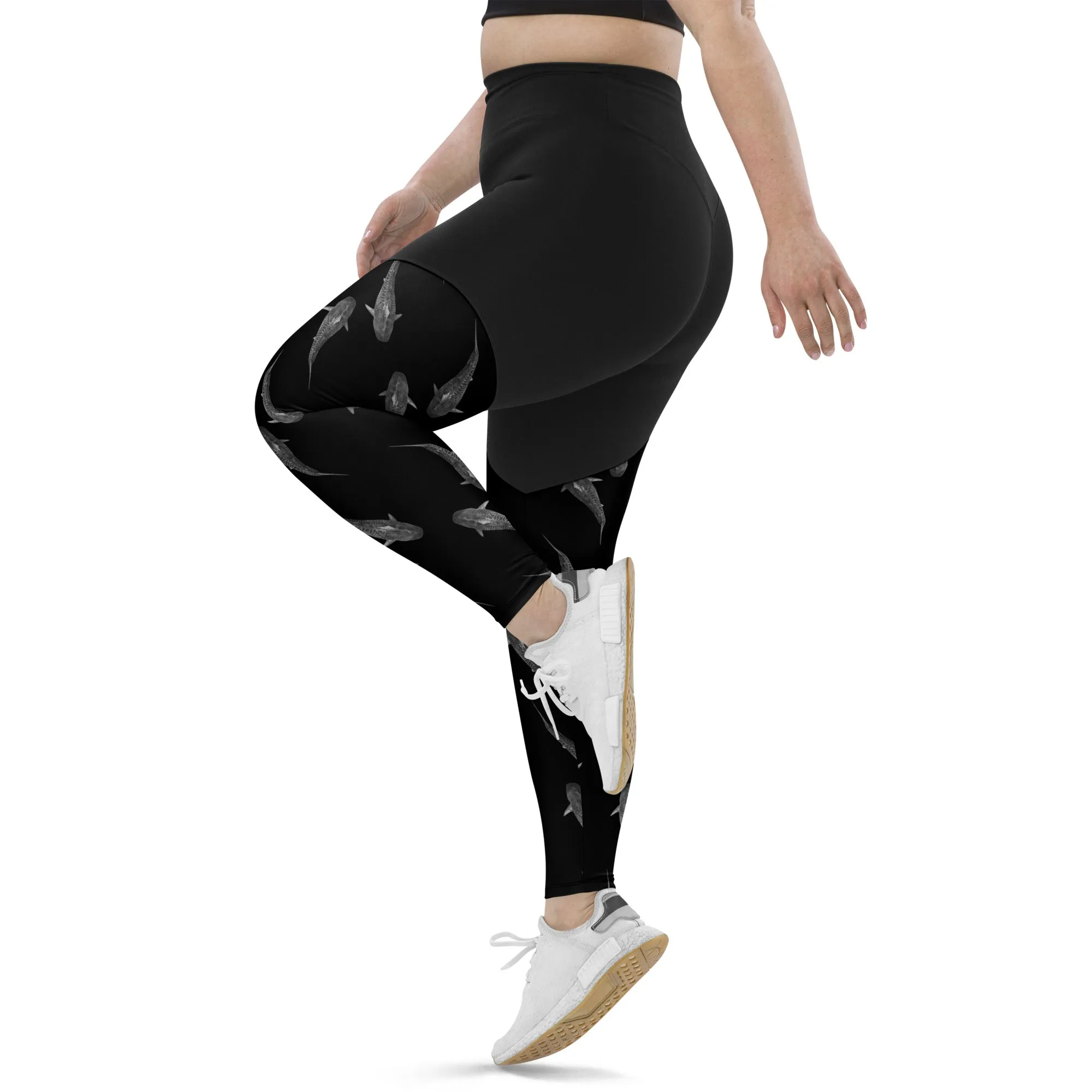 Tiger Time Compression Sports Leggings (Compression = Snug to support)