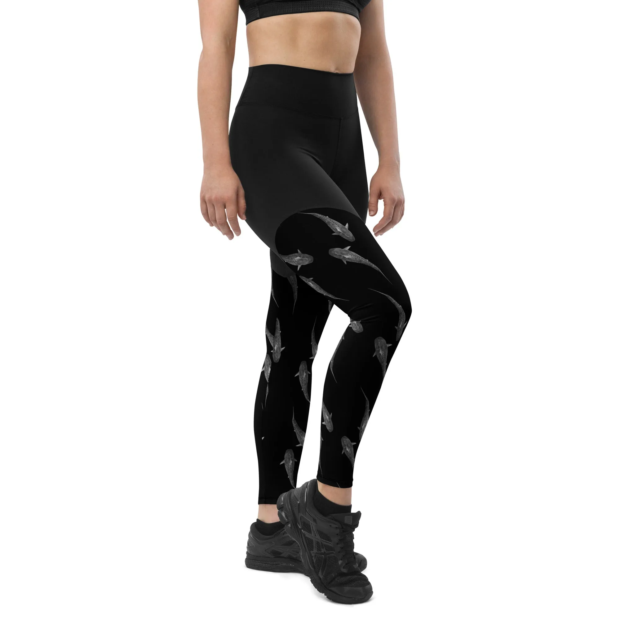 Tiger Time Compression Sports Leggings (Compression = Snug to support)