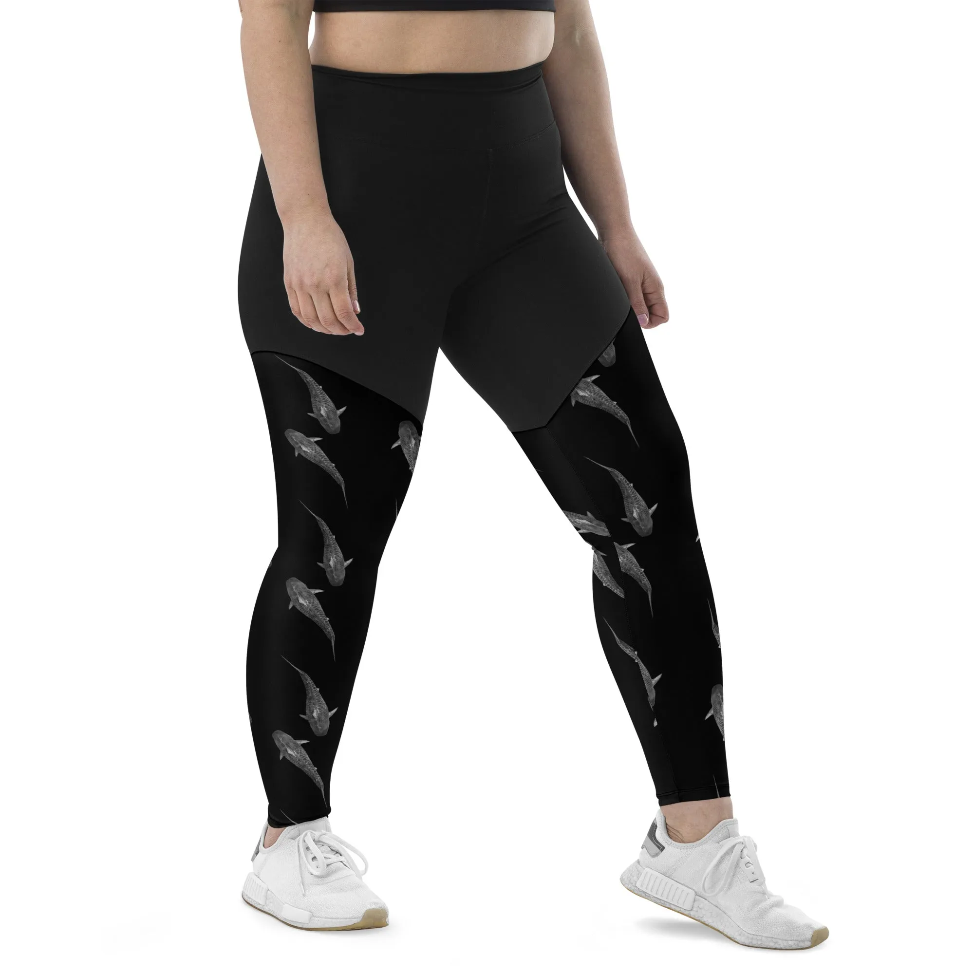 Tiger Time Compression Sports Leggings (Compression = Snug to support)