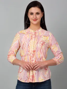 Women's Multicolor Printed Top