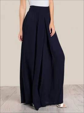 Women's Pleated High Waist Palazzo Pants