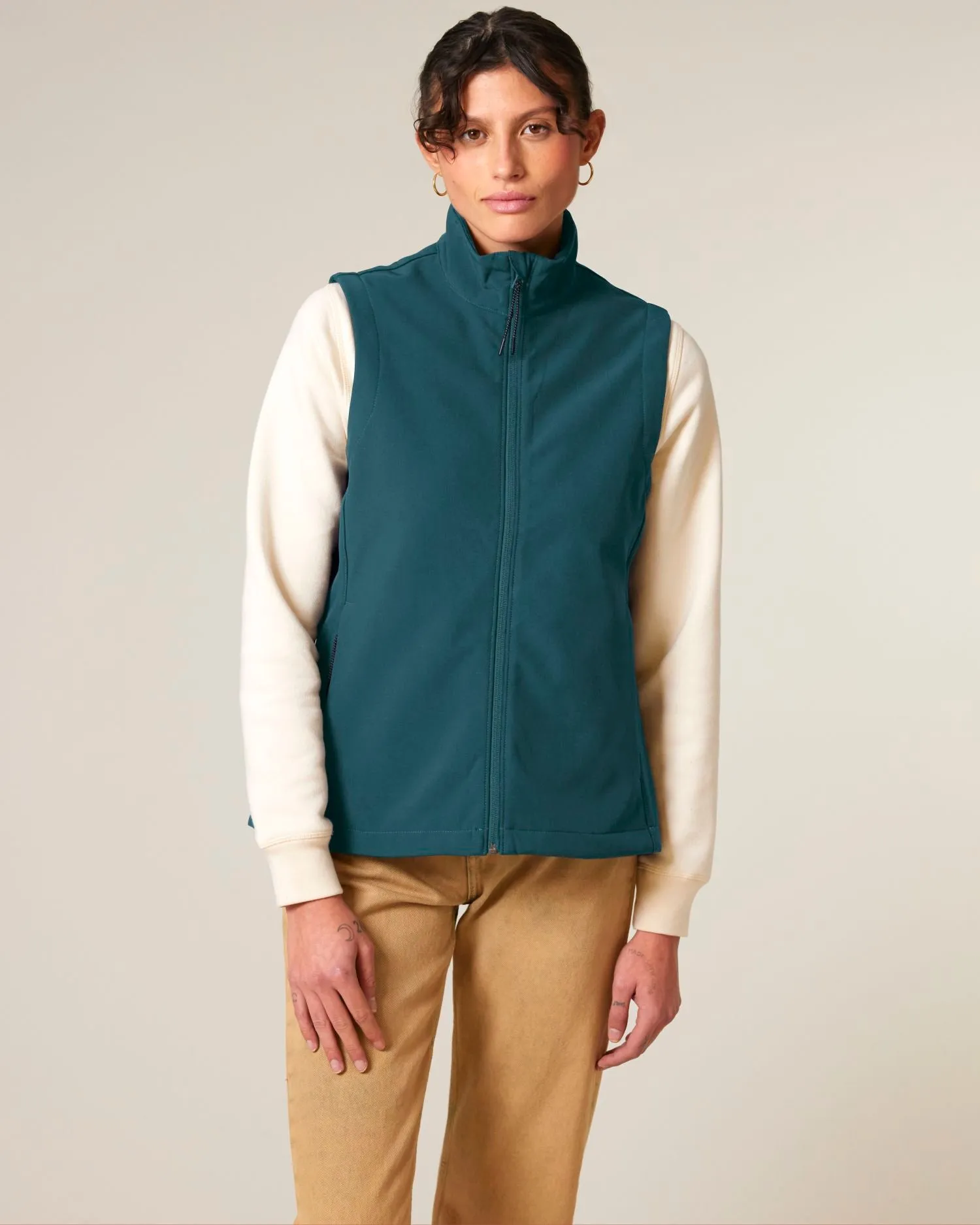 Women’s Sleeveless Water-Repellent Softshell Jacket - 315 GSM | Stella Trail Blazer STJW236